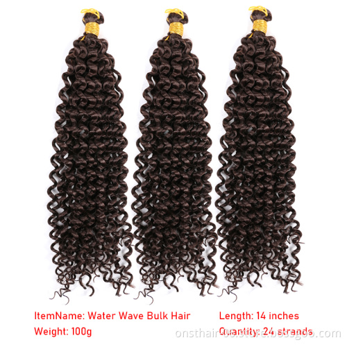 Onst Crochet mechesd couleur pour tress14 22 Inch 22 strands Marly bob Freetress water wave Bulk Hair Synthetic Curly Braids